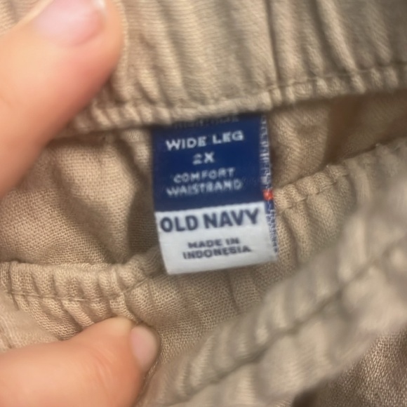 Old Navy Size 2X Wide Leg Cotton Trouser - Picture 2 of 3